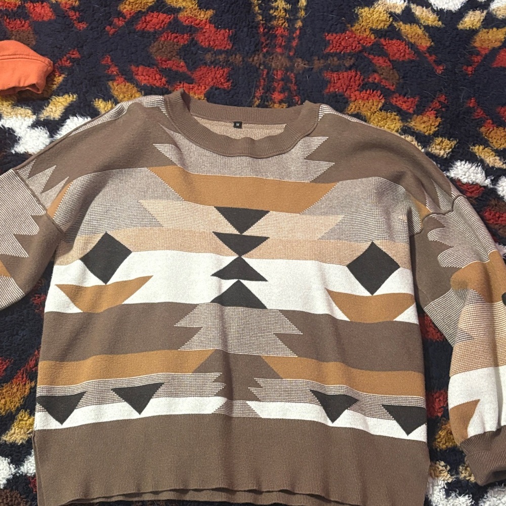 Amazon Aztec Brown Sweater
